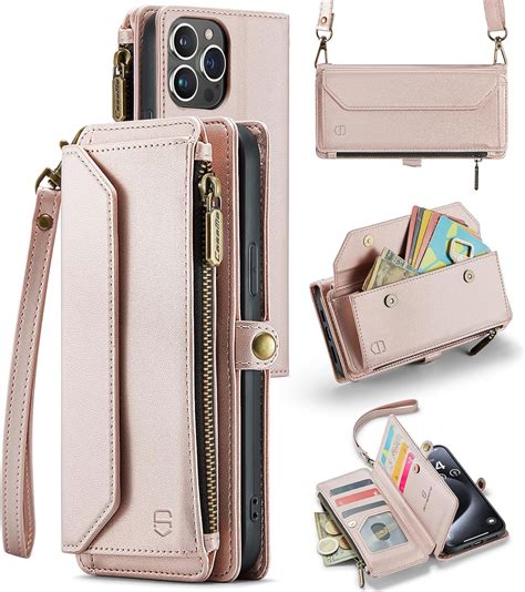 Amazon Strapurs Crossbody IPhone 15 Pro Max Case Wallet RFID