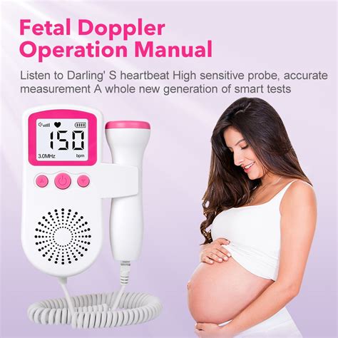 Handheld Digital Fetal Doppler Monitor Lcd Display