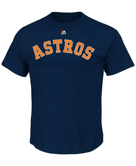 Lyst Majestic Mens Houston Astros Team Wordmark T Shirt In Blue For Men