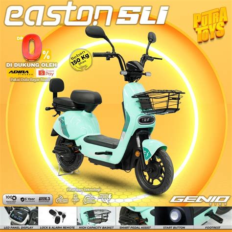 Jual E Bike Genio Easton Sl Garansi Resmi By United Bike Sepeda