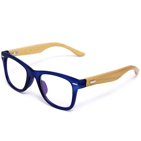 Japan Handmade Natural Bamboo Glasses Frame Clear Lens For Women Men