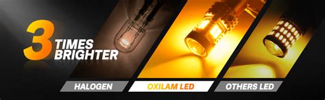 OXILAM BA15S 1156 LED Turn Signal Light Bulb CANBUS Error Free 2200K