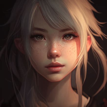 Anime Girl with Realistic Face | Indie drawings, Female character ...