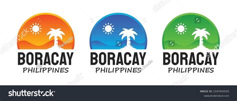 Boracay Island Logo T Shirt Design Stock Vector (Royalty Free ...