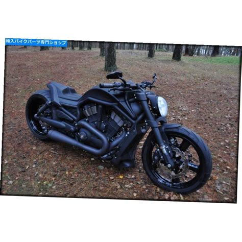 Mirror ハーレーダビッドソンナイトロッドスペシャルVロッド用ブラックオートバイリアビューミラー Black Motorcycle