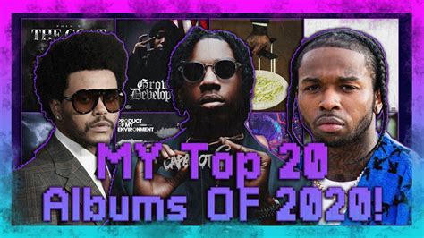 My Top 20 Rap Albums 2020 Youtube