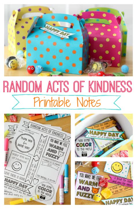 Random Acts Of Kindness Kit With Free Printable Brighten Someone S Day