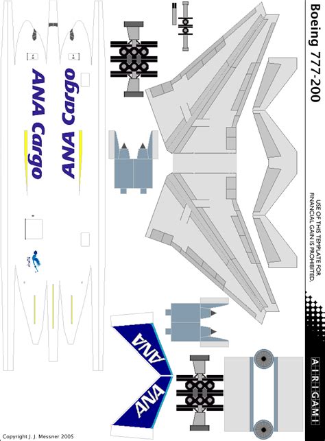 G Ana All Nippon Airways Cargo C S Boeing Airigami