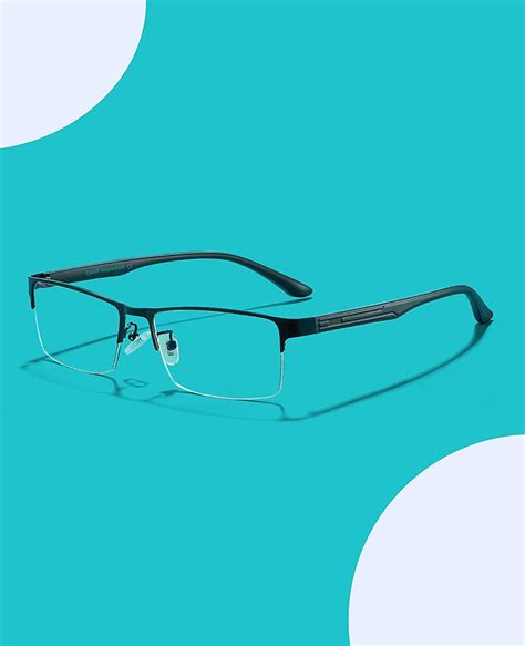 Cyxus Blue Light Glasses For Men Uv Blocking Gaming Eyeglasses With Crystal Lens Rimless