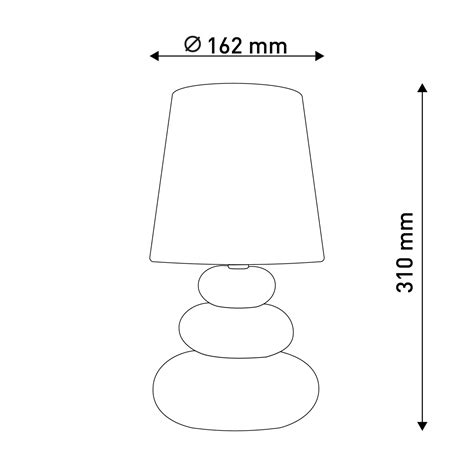 Lampe Table Stoney Pied C Ramique Abat Jour Tissu Luminaire Fr