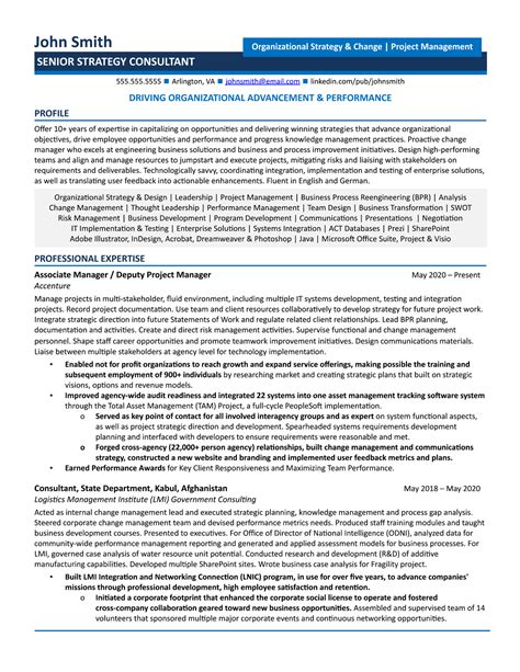 Strategy Consultant Resume Examples Guide