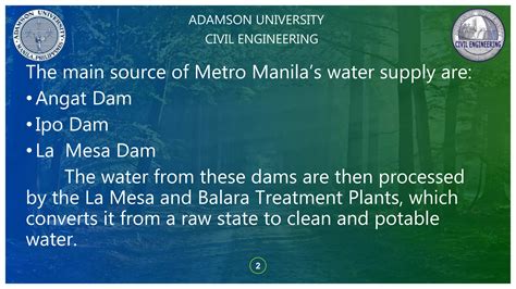 Metro Manila Water Distribution System Ppt Free Download