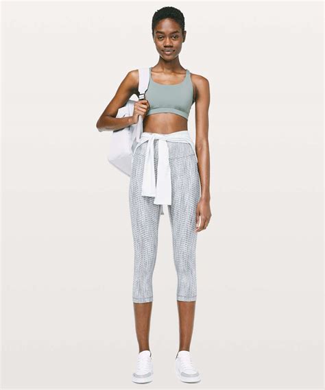 Lululemon Wunder Under Crop High Rise Full On Luon Luon Arrow