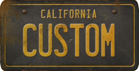 California License Plate Custom – Spicher and Company