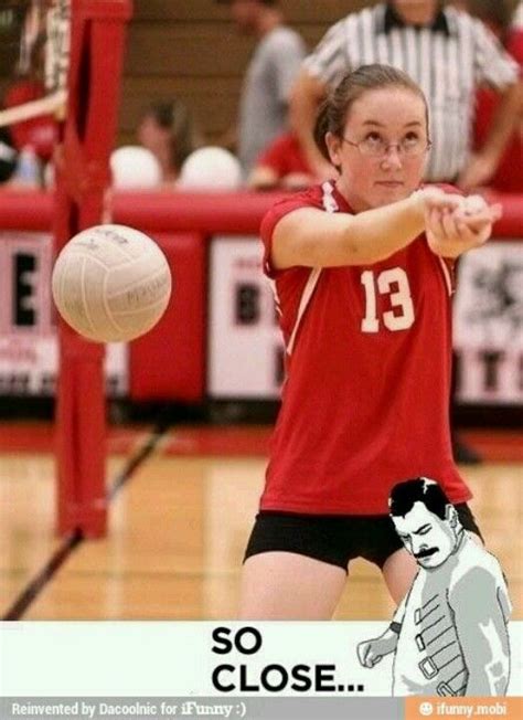 So close... Volleyball fail.. This is so me! 😂😂 Memes Humor, Funny ...