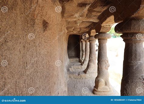 Pancha Rathas At Mahabalipuram In Tamil Nadu India Royalty Free Stock