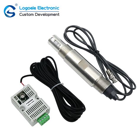 Stainless Steel Digital Rs485 Output Water Ph Temperature Transmitter Kit Electrode Probe Ph