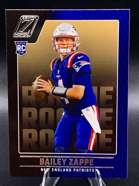 Bailey Zappe 129 Prices Rookie 2022 Panini Zenith Football Cards