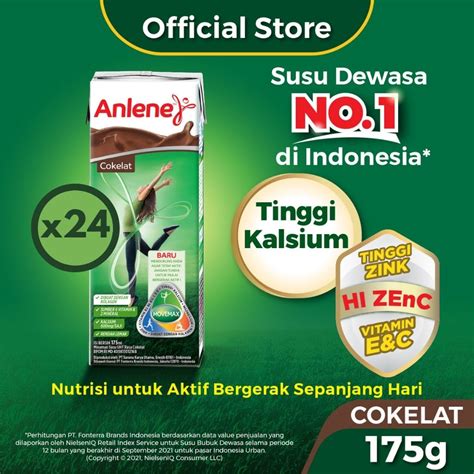 Jual Anlene Susu Dewasa Uht Cokelat X Ml Nutrisi Tinggi Kalsium