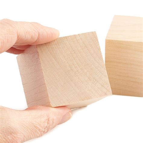 1 3 4 Bulk Unfinished Wood Blocks Wooden Cubes Wood Crafts Craft