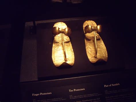 Golden Sandals Worn By King Tut In His Tomb Golden Sandals King Tut