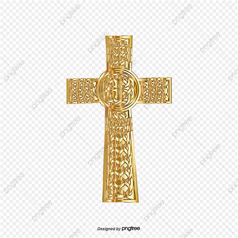 Gold Cross Vector At Collection Of Gold Cross Vector