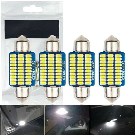 Ampoule LED Canbus C5W 36mm Navette 30 leds SMD Blanc Xénon pour coffre