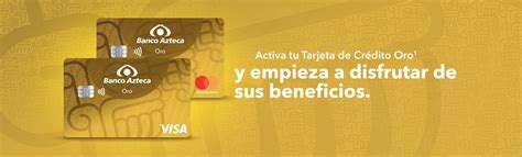 Tarjeta Oro Disfruta Los Beneficios Banco Azteca