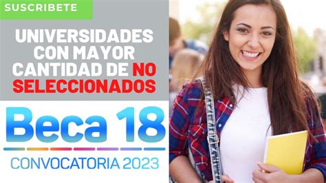 Universidades Con Mayor Cantidad De No Seleccionados Beca