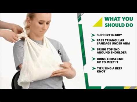 aid arm sling ankle wrap youtube