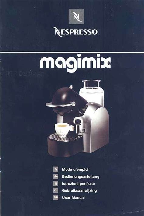 Notice Machine Caf Magimix Nespresso M Trouver Une Solution Un