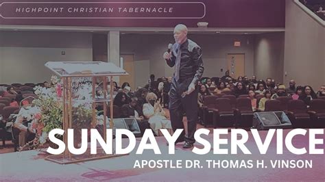 Sunday Service August 4th 2024 Apostle Thomas H Vinson Youtube