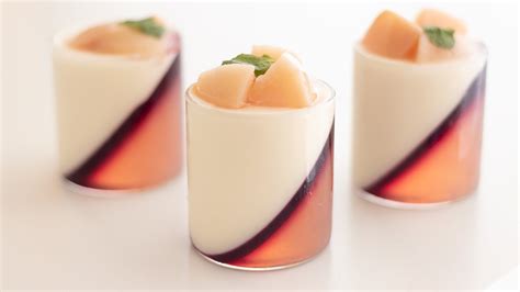 桃のパンナコッタの作り方 Peach Panna Cotta｜hidamari Cooking Youtube