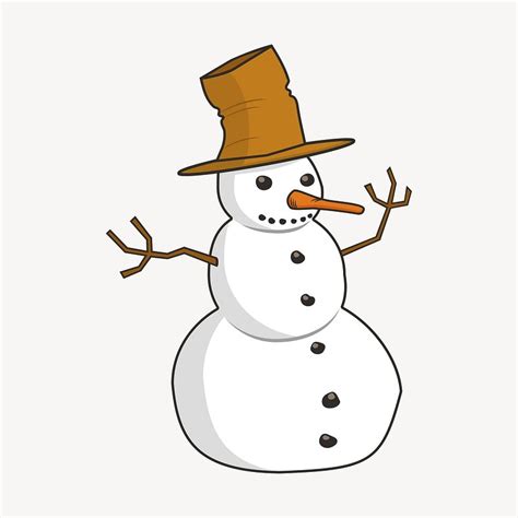 100 000 Snowman Clipart Vector Images Depositphotos Clip Art Library