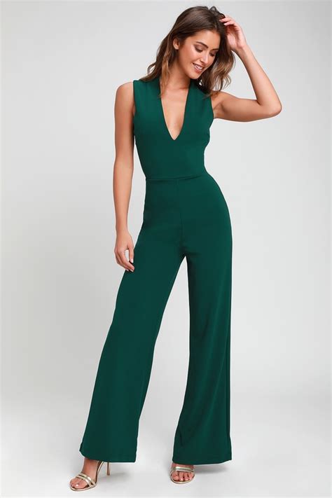 Cute Green Jumpsuit Backless Jumpsuit Sleeveless Jumpsuit Lulus