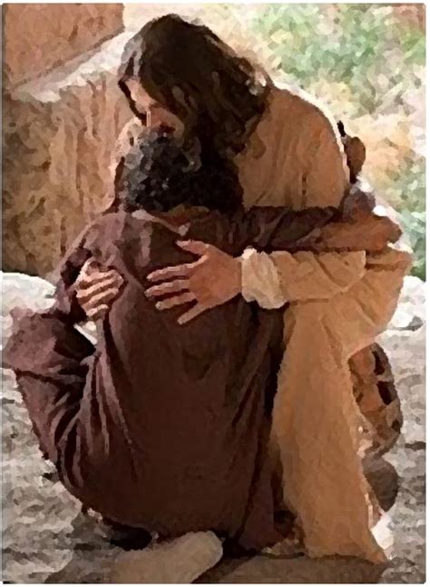 Jesus Holding Man