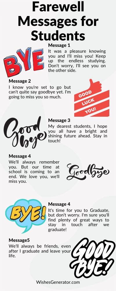 Farewell Wishes For Seniors Students