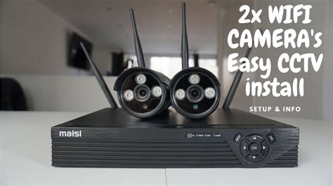 Maisi Wireless Cctv Cameras With Nvr Box Install Info Youtube