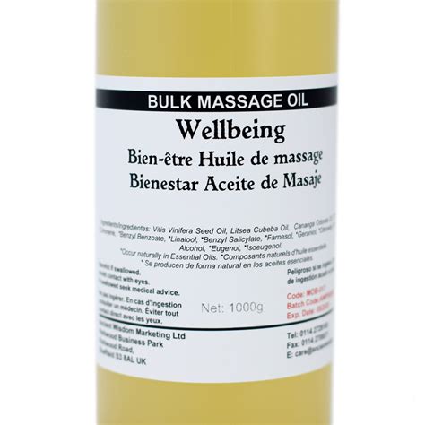 Wellbeing 1kg Massage Oil Aw Dropship Your Tware And