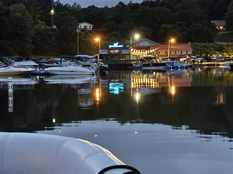 Welcome beacon after a long day on the... - Rock House Marina