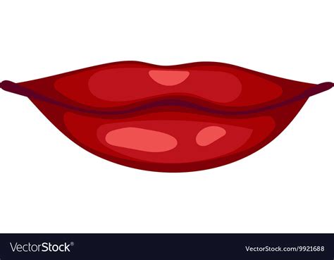 Female lips isolated Royalty Free Vector Image