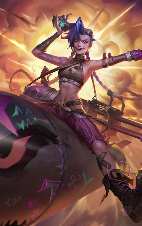 X Jinx Art League Of Legends Arcane Show X Resolution