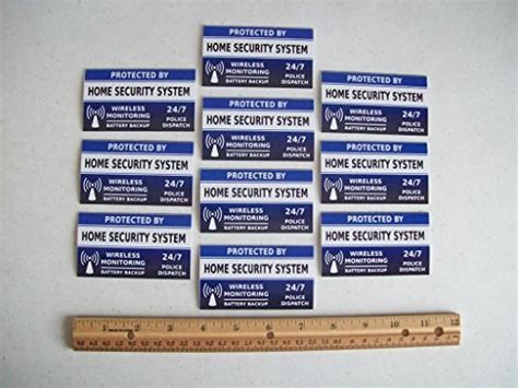 10 Home Security System Window Decals Stickers - Stock # 713 - Security ...