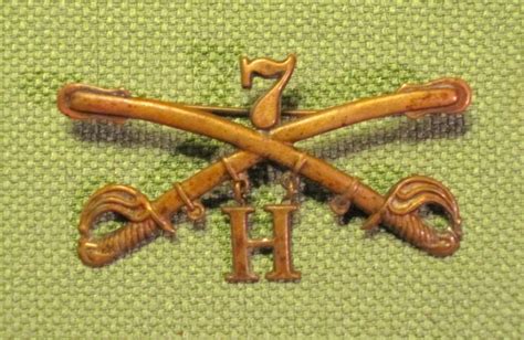 1872 7th Cavalry Insignia Benteens H J Mountain Antiques