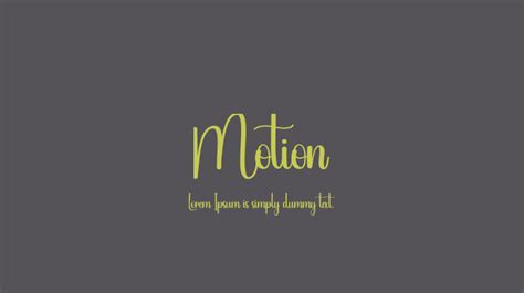 Motion Font : Download Free for Desktop & Webfont