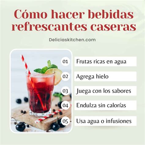 Bebidas Refrescantes Saludables Delicias Kitchen