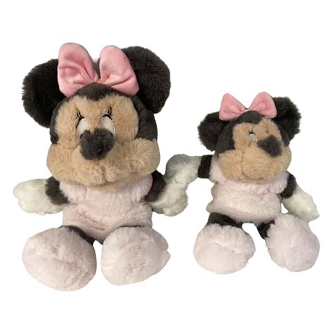 2pcs Disney Minnie Mouse Plush 24cm And 31cm S