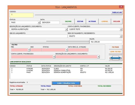 Planilhas profissionais para controle de Estoque Ordem de serviço