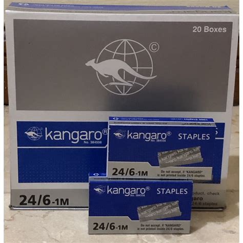 Jual Isi Staples Kangaro No 3 24 6 1kotak Shopee Indonesia