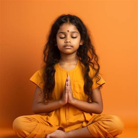 Premium Ai Image Photo Of A Indian Girl Doing Yoga And Meditation In